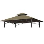 Eurmax USA High Performance Grill Gazebo Canopy Replacement Cover 5x8 BBQ Gazebo Shelter Top（Cocoa