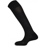 Mitre Adult Mercury Plain Football Sports Socks | Football Team Kit | Lightweight Long Sock | Breathable Sports Sock, Black, Senior (7 UK - 12 UK)