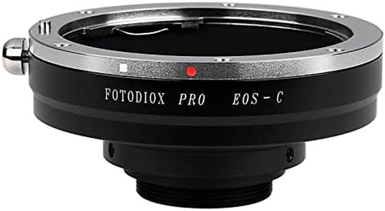 Fotodiox Pro Lens Mount Adapter Compatible with Canon EOS EF and EF-S Lenses to C-Mount Cameras