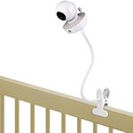 Gooseneck Baby Monitor Mount for Motorola, Owlet, VAVA, Arlo Baby Monitor and Most Universal Baby Monitor Camera, Flexible Baby Monitor Holder without Tools or Wall Damage - White