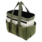 Garden Tool Bag Organizer, Garden Tote Storage Bag with 8 Pocket, Home Tools Organizer Garden Tool Kit Holder Multi-Purpose Portable Gardening Tool Bag with Handles Gardening Gifts for Men Women