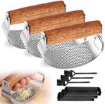 Stainless Steel Garlic Presser, 2025 Upgraded Rocker Professional Garlic Press, Ergonomic Garlic Crusher for Home Kitchen Use, Heavy Duty Mincer Tool Garlic Chopper Garlic Presser Mincer (3)