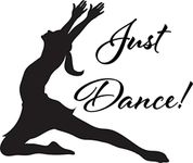 KaaHego Just Dance! Vinyl Wall Sticker Ballet Breakdance Salsa Modern(Black)