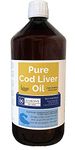 1000ml Cod Liver Oil for Animals & Dogs - Veterinary Feed Grade Liquid 1 Litre