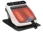 LifePro Foot Massager With Heat Function - Adjustable Speed Vibrating Foot Massage Machine for Legs, Arch and Toe -Under Desk Feet Massager with Wireless Remote