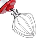 Stainless Steel Whisk Attachment Fits KitchenAid, 6 Wire Whip for 4.5 5 Quart KitchenAid Tilt-Head Stand Mixer，K45WW Kitchen Aid Accessories and Attachments Replacement Parts, Dishwasher Safe