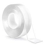 BNCHI 2CM*1MM*3M Nano Double Sided Tape Heavy Duty, Removable Transparent Strong Sticky Adhesive Mounting Tape for Carpet, Photos, Wall