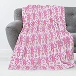 Super Soft Pink Throw Blanket Air C