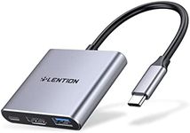 LENTION 3-in-1 USB C Hub with 100W Power Delivery, USB 3.0 & 4K HDMI for 2023-2016 MacBook Pro, New Mac Air/Surface/Chrome/Steam Deck, More, Stable Driver Adapter (CB-C14, Space Gray)