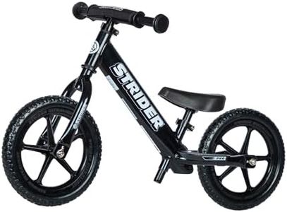 Strider 12 Pro Super Light Black Pearl Balance Bike for children from 18 months to 5 years.