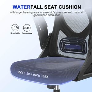 Ergonomic High Back Office Chair – Adjustable Lumbar Support