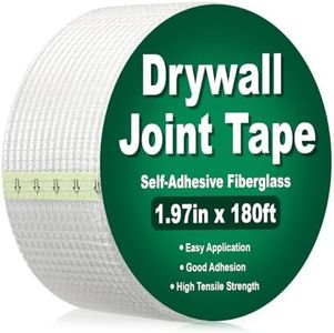 LIOUXUE Drywall Joint Tape 1.97IN x 180 FT, Heavy-Duty Self-Adhesive Fiberglass Mesh Tape, for Wall Crack, Seam Patch Repair and Spackle wall Repair