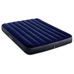 Intex 75 x 54 x 10 Inch Dura-Beam Fiber-Tech Vinyl Standard Downy Air Mattress with Plush Top and 2-in-1 Valve, Full (Pump Not Included)