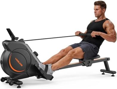 YOSUDA Magnetic Rowing Machine 350 LB Weight Capacity - Foldable Rower for Home Use with LCD Monitor, Tablet Holder and Comfortable Seat Cushion