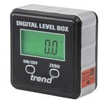 Trend Digital Level Box and Angle Finder (Magnetic Base & LCD Display) for Woodworking and Accurate Table/Mitre Saw Angle Setting, DLB , Black