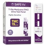 Safe Life Most Sensitive Marijuana THC 15 ng/mL Single Panel Drug Test Kit - Marijuana Drug Test with 15 ng/mL Cutoff Level for Detecting Any Form of THC