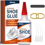 Jevvu Shoe Glue 35g, Instant Shoe Glue Sole Repair, Strong Super Shoe Goo, Clear Waterproof Quick Dry Adhesive for Sneakers, Boots, Heels, Handbags