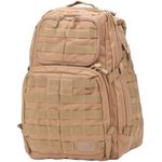 5.11 Tactical RUSH24 Military Backpack, Molle Bag Rucksack Pack, 37 Liter Medium, Style 58601, Flat Dark Earth