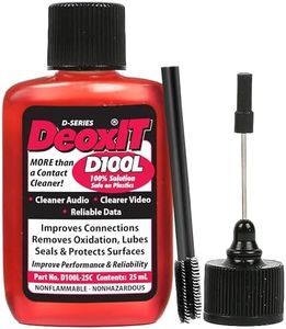 DeoxIT D100L-25C Contact Cleaner with Precision Needle & Brush – Cleans, Deoxidizes, Lubricates & Protects – Electronic Contact Cleaner for Audio, Automotive, Electrical, Marine & More