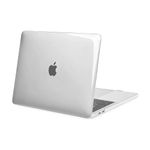 MOSISO Compatible with MacBook Pro 15 Case 2019 2018 2017 2016 Release A1990 A1707 with Touch Bar and Touch ID, Plastic Hard Case Shell Cover, Clear