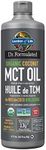 Garden Of Life Dr. Formulated 100% Organic Coconut Mct Oil (medium Chain Triglycerides) 473.0 Milliliter. 13g of MCTs (including caprylic and capric acids) per serving 13 g de TCM par portion (incluant les acides caprylique et caprique). Only from sustainably grown organic coconuts Provenant uniquement de noix de coco biologiques de culture durable. "No palm oil or other filler oils Sans huile de palme ni autres huiles de remplissage"