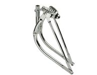 20" Bent Spring Fork 1" Chrome. Bike Fork, Bicycle Fork, lowrider Bike Fork lowrider Bicycle Fork