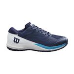 Wilson Men's Rush Pro Ace Sneaker, Navy Blazer/White/Blue Atoll, 10.5 UK