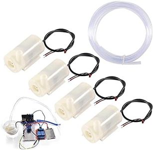 4Pcs Micro Submersible Mini Water Pump DC 3V-5V with 10ft Clear Vinyl Tubing Set for Fish Tank Garden Plant