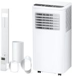 Havato 8,000 BTU Portable Air Conditioner with Cooling Fan Dehumidifier, Cools Room up to 350 sq ft, 2 Speeds, 24H Timer, Remote Control, LED Display, 3-IN-1 Portable AC Unit with Window Kit, White