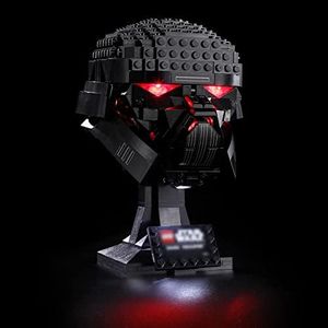 BRIKSMAX Kit de Iluminación Led para Lego Casco de Soldado Oscuro,Compatible con Ladrillos de Construcción Lego Modelo 75343, Juego de Legos no Incluido