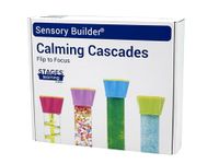 Stages Sensory Builder: Calming Cascades Liquid Motion Timer Tubes for Visual Relief from Anxiety Stress for Kids and Adults