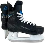 American Athletic Shoe Boy's Ice Force Hockey Skates, Black, 12