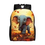 Xerial Cute Panda Backpack Waterproof Anti Theft Durable Light Laptop Bag Backpacks For Women Men Travel Gym Backpack, Cute Elephant, One Size