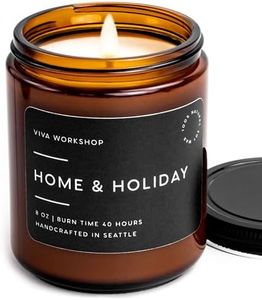 Home & Holiday Scented Candle for Home – Handcrafted in USA – Aromatherapy Candle for Relaxing – Best Christmas Gift & New Year Gift – Natural Soy Wax Scented Candles for Women & Men