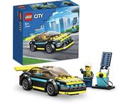 LEGO 60383 City Electric Sports Car Toy, Christmas Treat, Gifts for 5 Plus Years Old Boys and Girls, Race Car for Kids Set with Racing Driver Minifigure, Building Toys