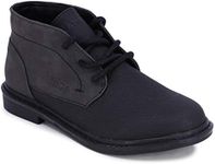 Nautica Kids Youth Boys Lace Up Dress Chukka Boot-Vega Youth-Black-4