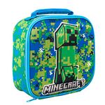 Zawadi Global Minecraft 3D Rectangular Insulated Lunch Box Bag for Boys and Girls, Perfect Size for Packing Hot or Cold Snacks for School and Travel, BPA Free