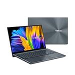 ASUS ZenBook Pro 15 OLED Laptop 15.6” FHD Touch Display, AMD Ryzen 7 5800H CPU, NVIDIA GeForce RTX 3050 Ti gpu, 16GB RAM, 512GB PCIe SSD, Windows 11 Pro, Pine Grey, UM535QE-XH71T