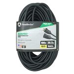 AgriPro 64817201 Heavy-Duty 15 Amp SJTOW Farm/Workshop Extension Cord, 100-Feet, 100-Foot, Black