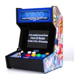 UNICO VISCO Mini Arcade Home Machine, 12 Pre-Installed Games from Neo Geo SNK and Arcade World Famous, Blue/Black