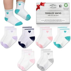 Mother's Choice Organic Cotton GOTS Certified Ankle Baby Socks 6 Pairs 6M - 5Y For Infants & Toddler Socks