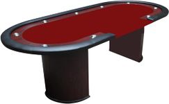 YAJVANE Poker Table for Gaming (Red)