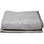 HOMELEVEL XL Sauna Towel Bath Towel SPA Cotton 180 x100cm Sauna Towel Sauna Towel Light Grey/Dark Grey