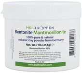 Bentonite Montmorillonite powder 1 Pound 454 g | ULTRA FINE | Montmorillonite content 95% | Natural Mineral Dust | Heiltropfen®