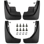 BOXI (Set of 4) Front and Rear Side Mud Flaps Splash Guards Mudflaps Fits for Jeep Grand Cherokee WK2 2011 2012 2013 2014 2015 2016 2017 2018 2019 2020 2021 | Replaces OE# 82212019AD 82212020AD