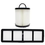 Replacement for Eureka AirSpeed Gold AS1001A Vacuum Dust Cup Filter & HEPA Filter - Compatible with Eureka DCF-21 Dust Cup Filter & EF-6 HEPA Filter