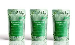 Neer Eucalyptus Epsom Salt 1.36 kg 3 Pack Soften Skin, Soothe Muscles, Bath, Pain Relief, Exfoliate, Plant Growth Enhancer