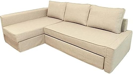BACoverZone Sofa Cover ONLY! for IKEA Friheten Sofa Bed with Left Chaise, Couch Cover for L Shape Sectional, Sofa Covers for 3 Cushions Couch, Sofa Slipcovers for Sectional Sofa, Left-T-3