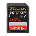 SanDisk Extreme Pro SD UHS I 512GB Card for 4K Video for DSLR and Mirrorless Cameras 200MB/s Read & 140MB/s Write