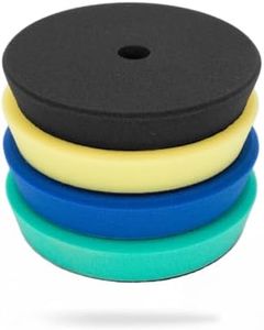Maxshine 6” Universal High Pro Foam Pad Set – Compatible with DA & Rotary Polishers – Professional Detailing Pad for Heavy Cutting, Cutting, Polishing, & Finishing – Hook & Loop Backing